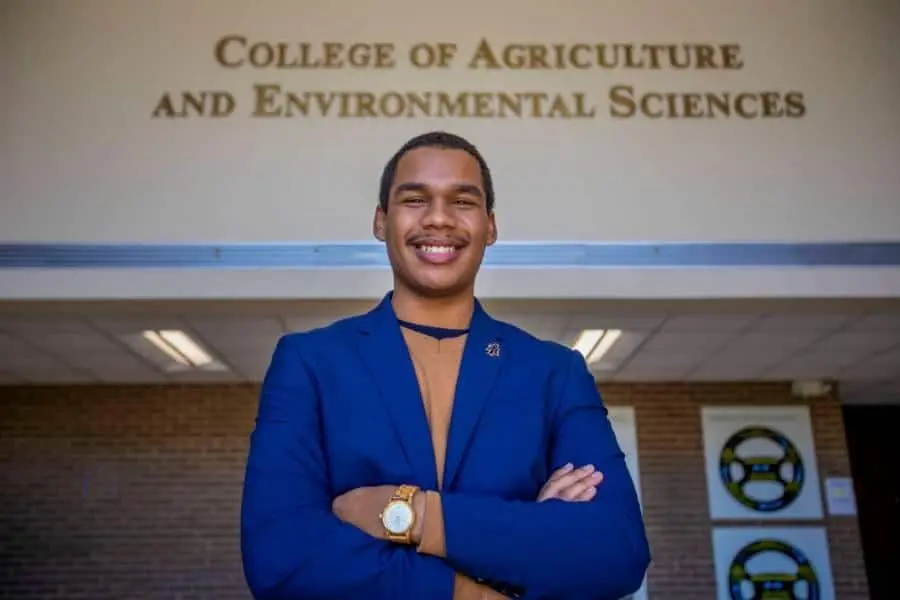 Animal science major Milosh McAdoo chosen for 2021 HBCU White House Initiative