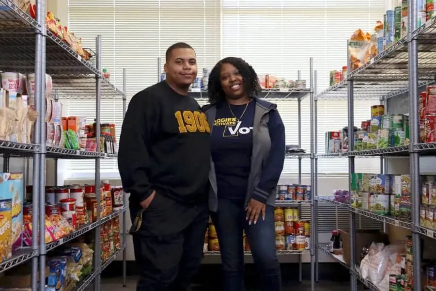 Food-insecure students get help from grocer’s gift to Aggie Source Food Pantry