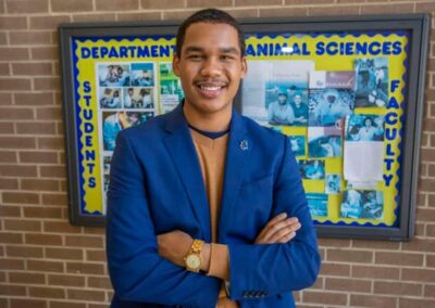 CAES senior Milosh McAdoo chosen as a Farm Foundation Cultivator