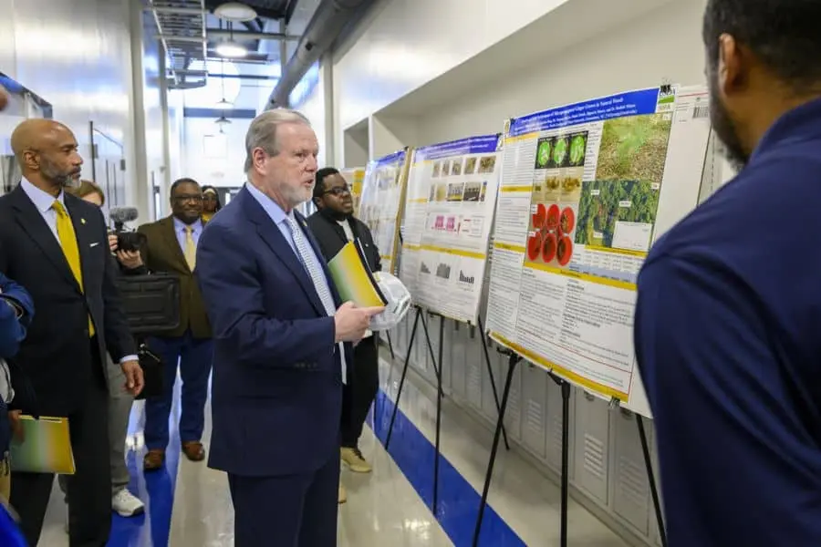 Senator Berger Gets Look at N.C. A&T’s “Farm of the Future” 